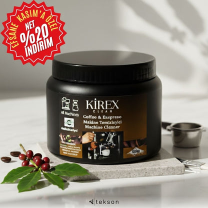 KİREX Clean Kahve Ekipmanı Temizleyici Toz 500gr