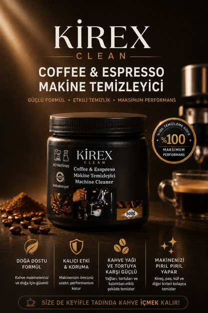 KİREX Clean Kahve Ekipmanı Kireç Çözücü Toz 3 Al 2 Öde