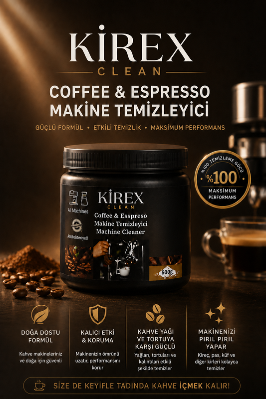 KİREX Clean Kahve Ekipmanı Kireç Çözücü Toz 3 Al 2 Öde